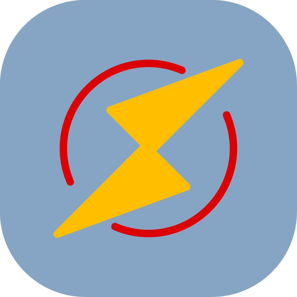 Thunder Bolt Colorful Icon Icon vector