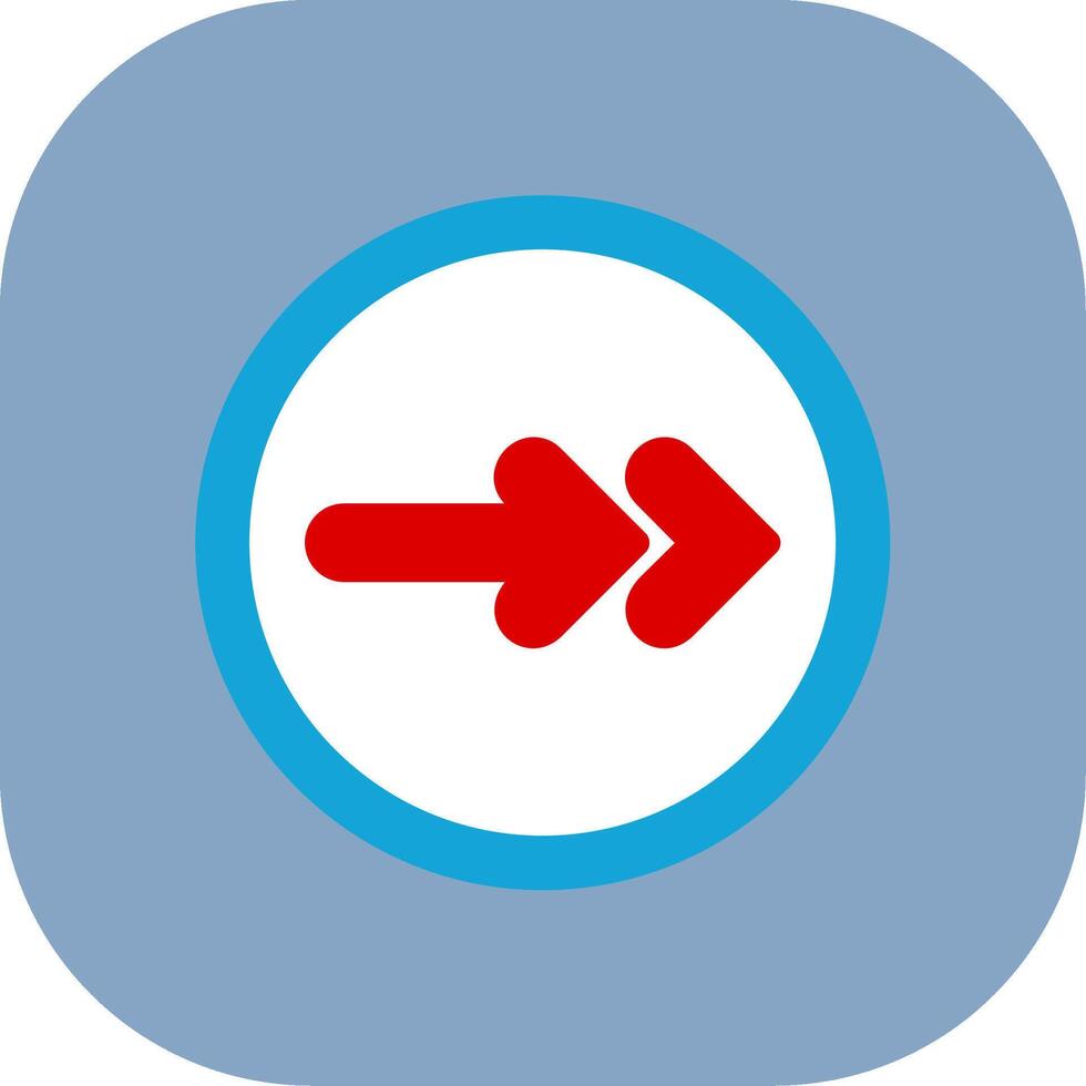 Next Colorful Icon Icon vector