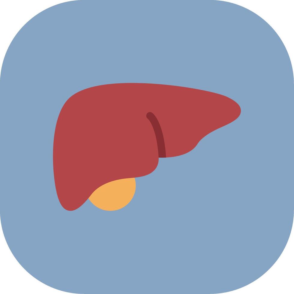 Liver Colorful Icon Icon vector