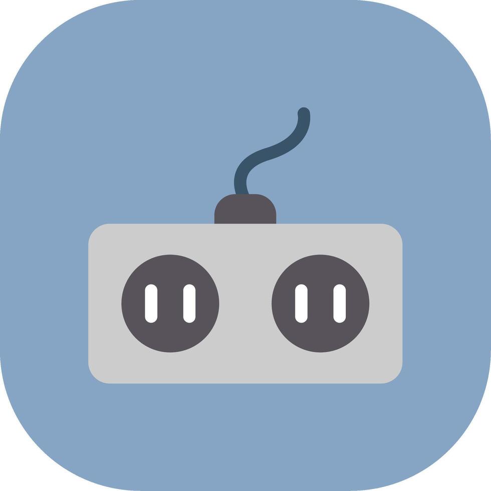Power Socket Colorful Icon Icon vector