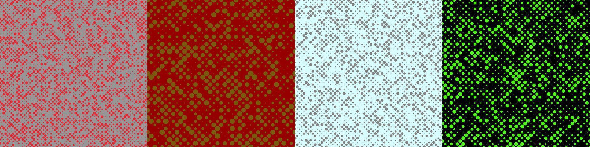 Abstract random halftone dot pattern set vector