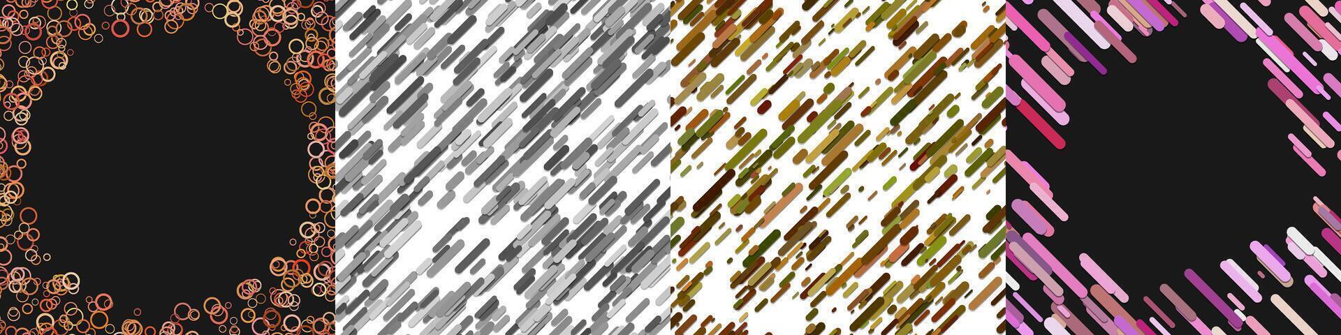 Abstract geometric background collection vector