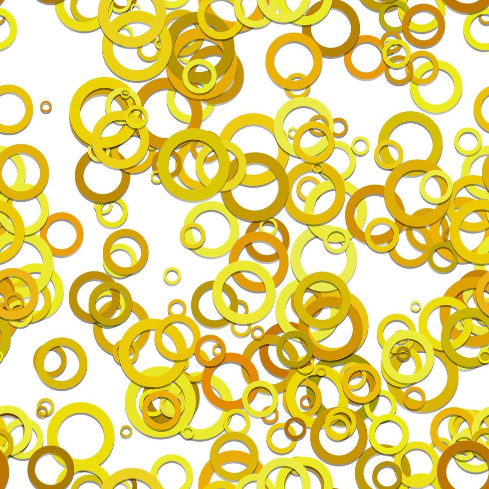 Yellow seamless ring pattern background vector