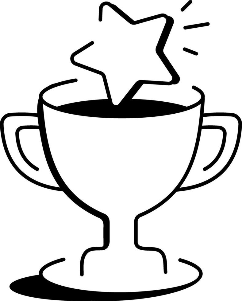 Reward icon in drawing style vector