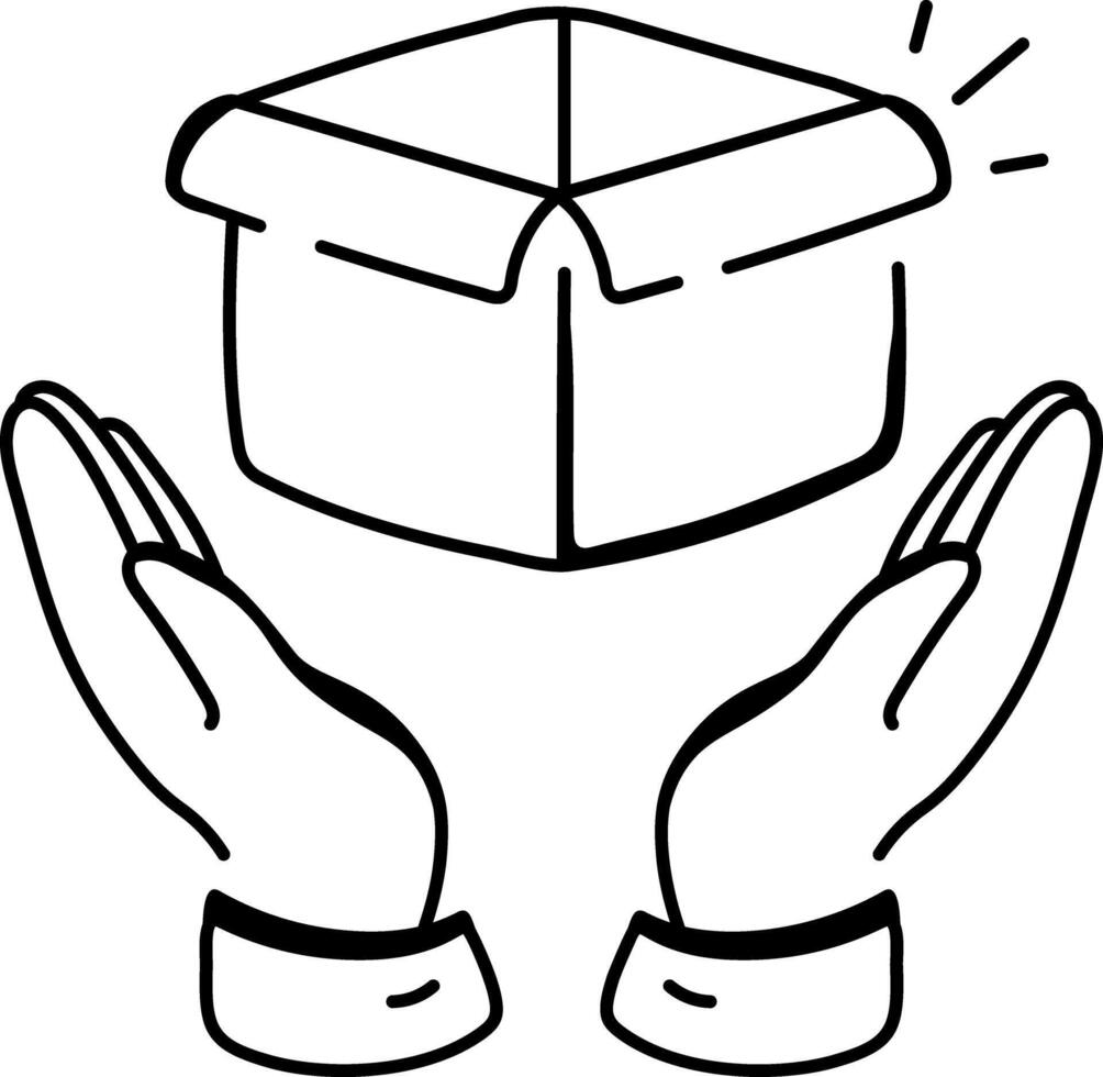 Product marketing icon in drawing style vector