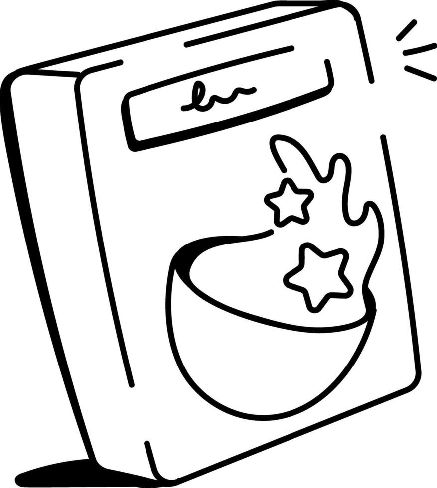 Drawing style icon of cereal box vector