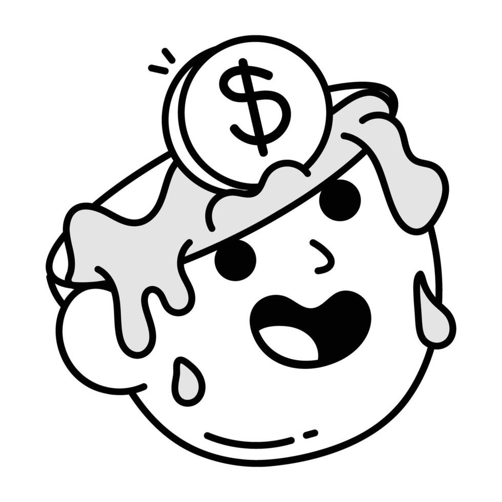 Obligation icon in drawing style vector