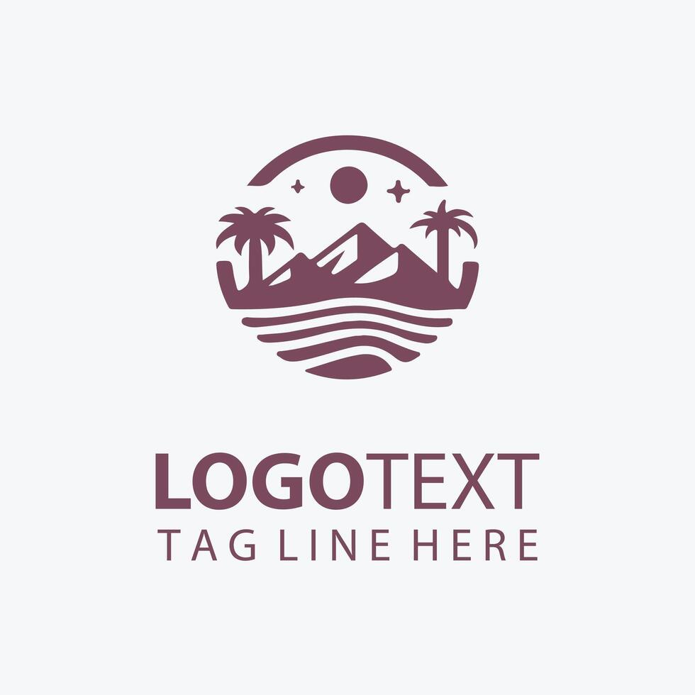 Burnished Trails desert logo vector