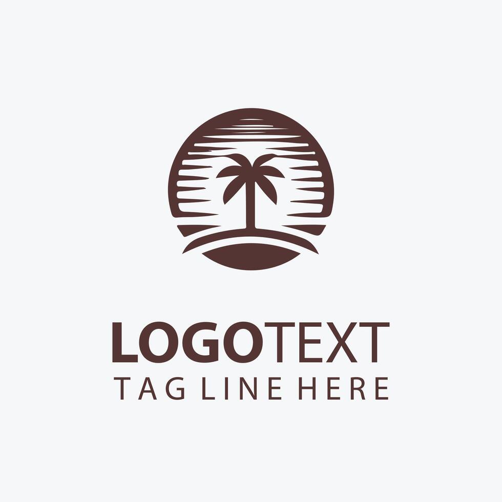 Sunlit Mirage desert logo vector