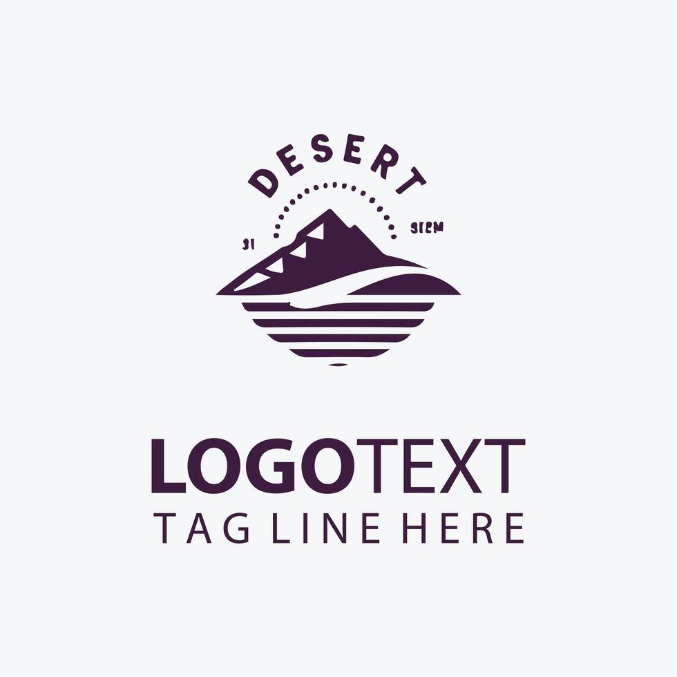 Infinite Dunes dessert logo vector