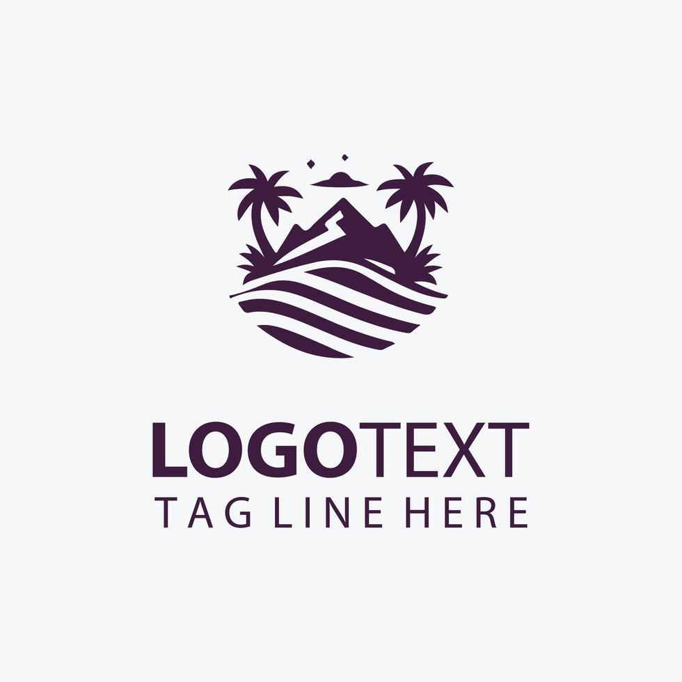 Desert Mirage dessert logo vector