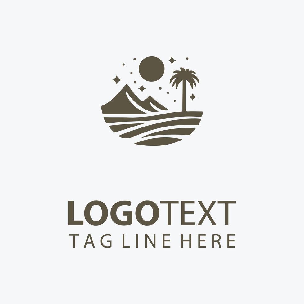 Sahara Breeze Desert Logo vector