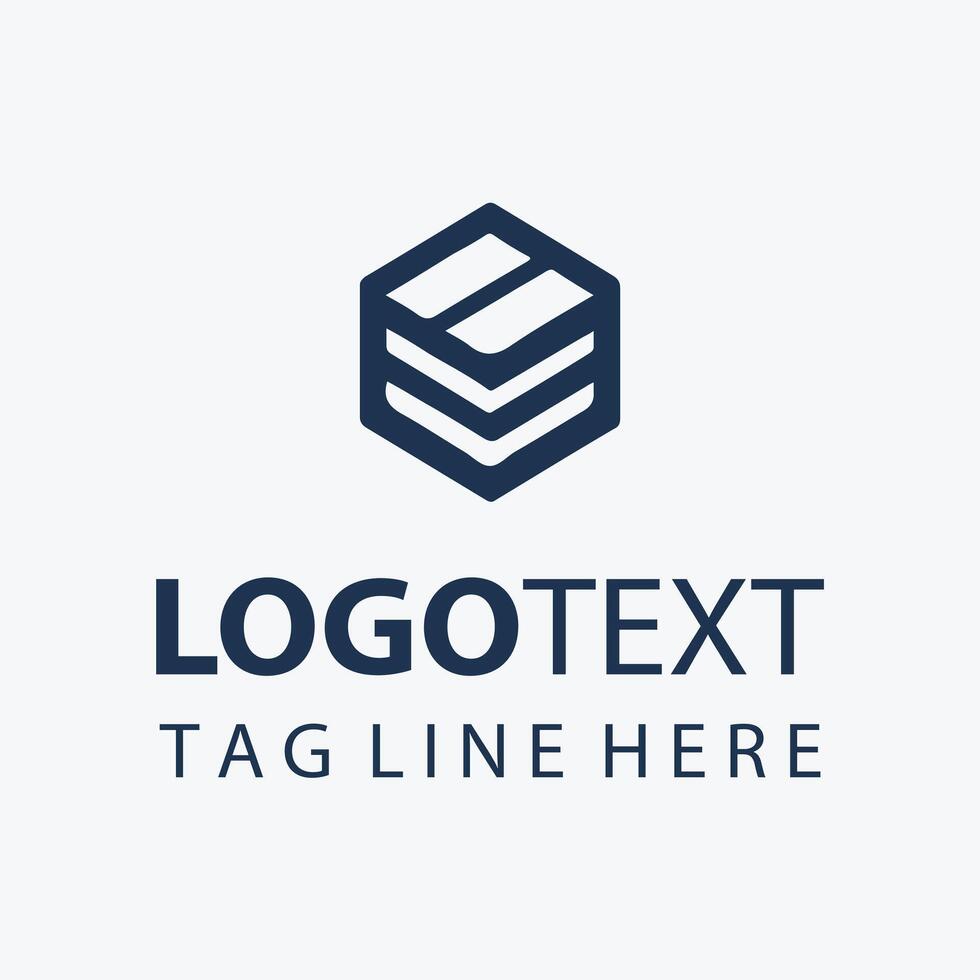 Box Link Logo Design vector