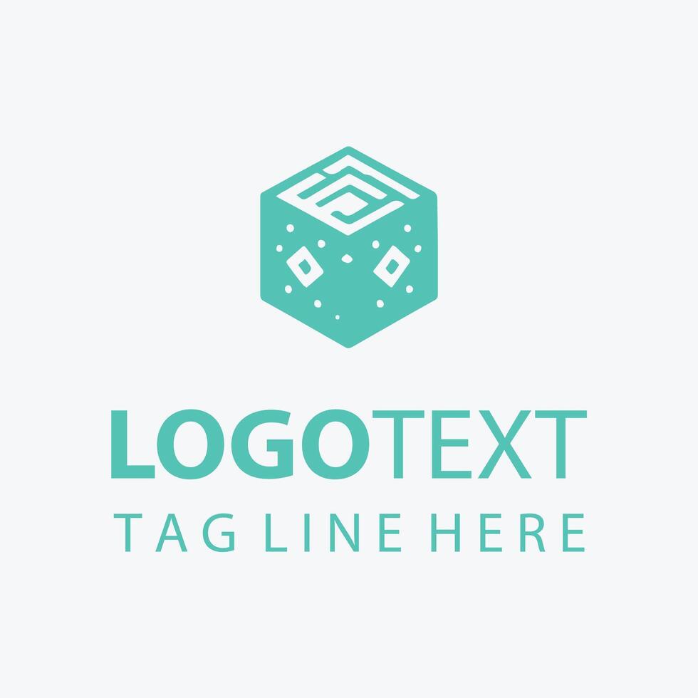 Box Cube Vision Logo Design vector