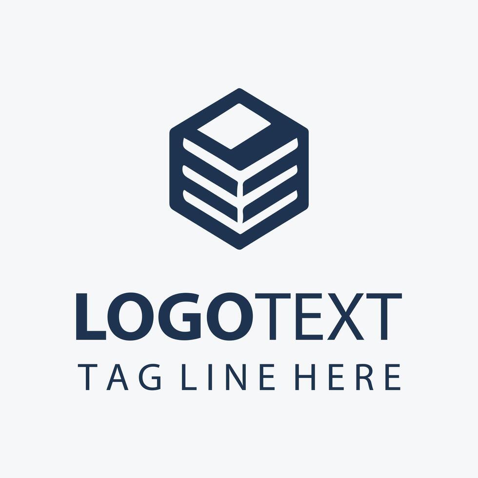 Cube Matrix Box Logo Design vector
