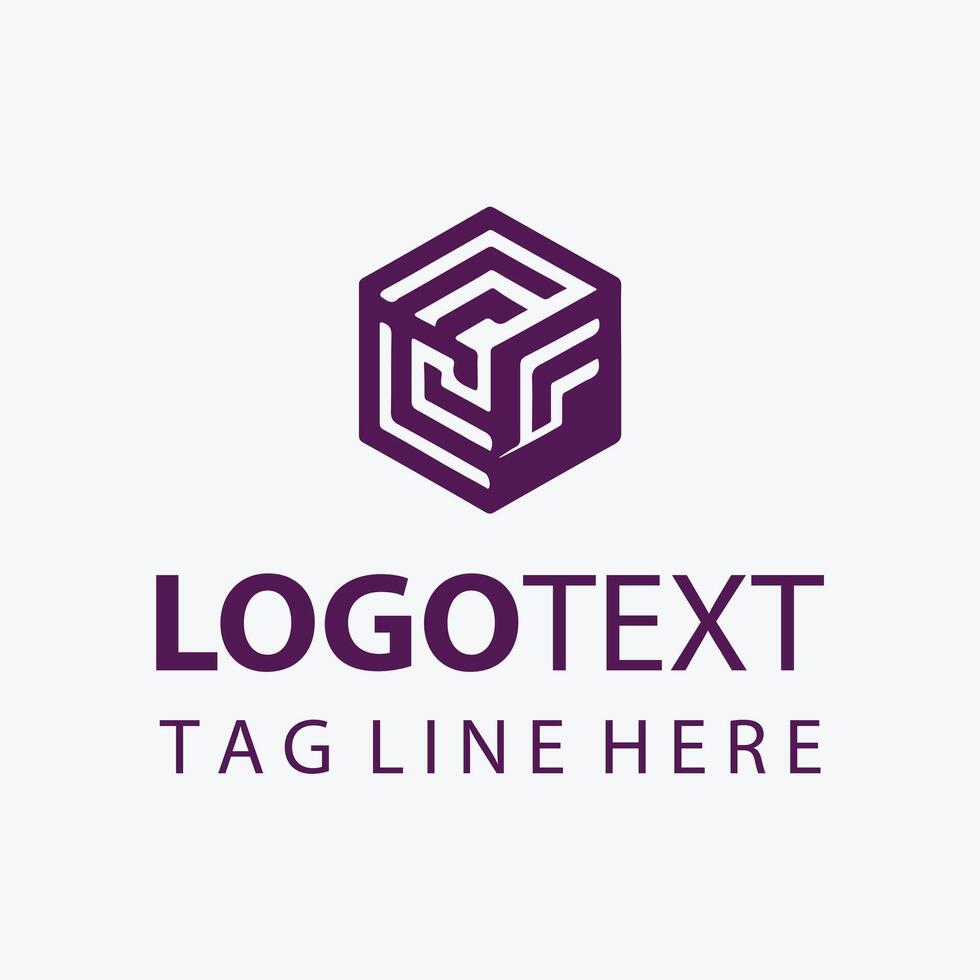 Cube World Box Logo Design vector