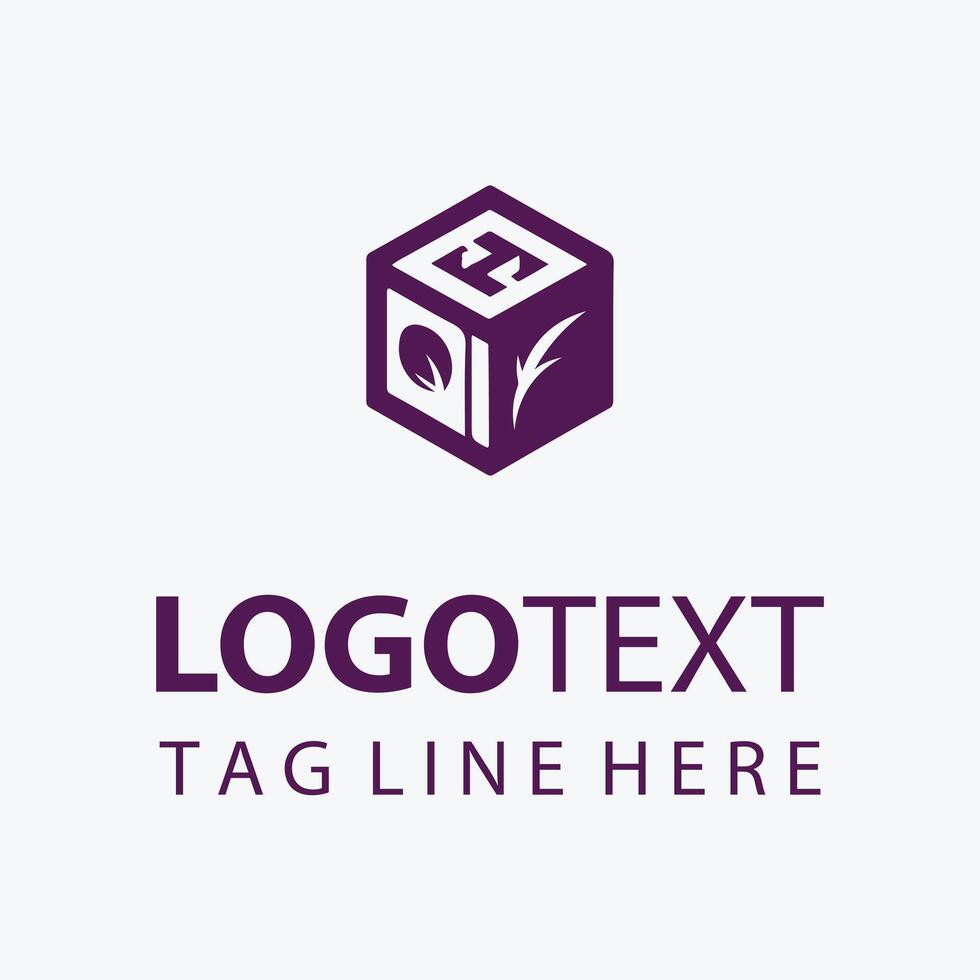 Cube Fusion Box Logo Design vector