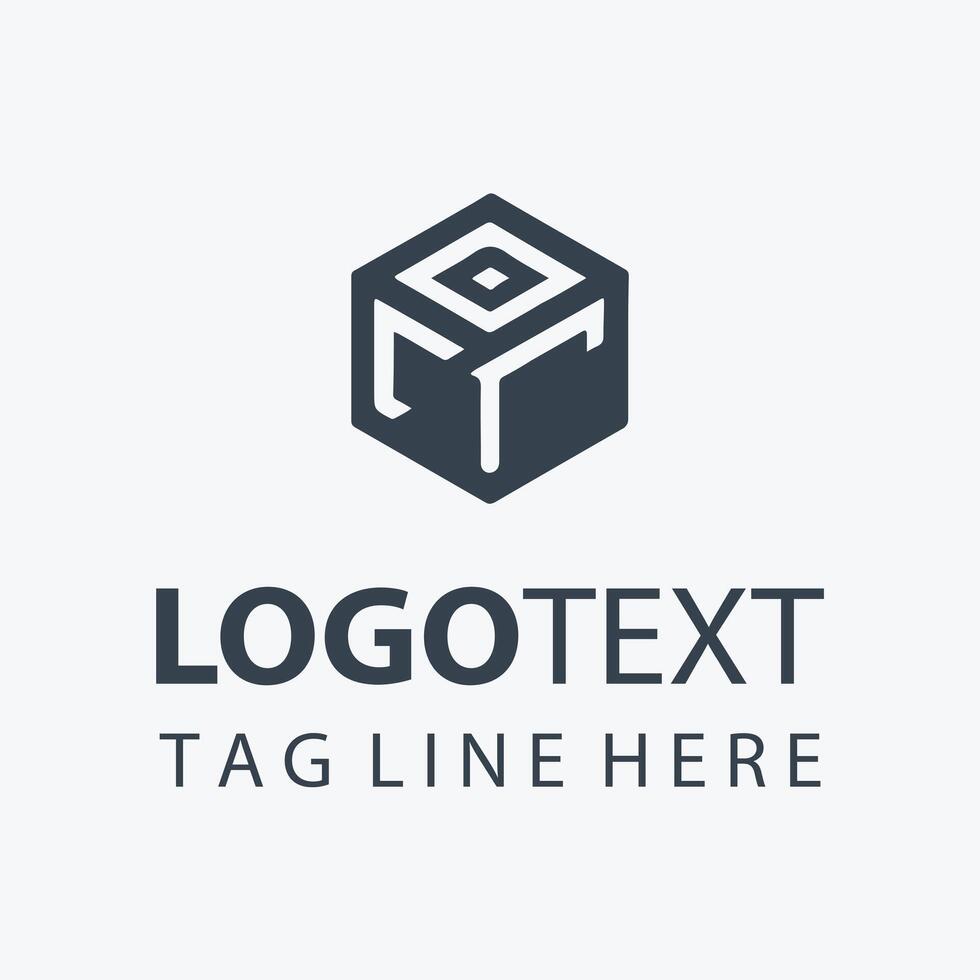 Fusion Cube Box Logo Design vector