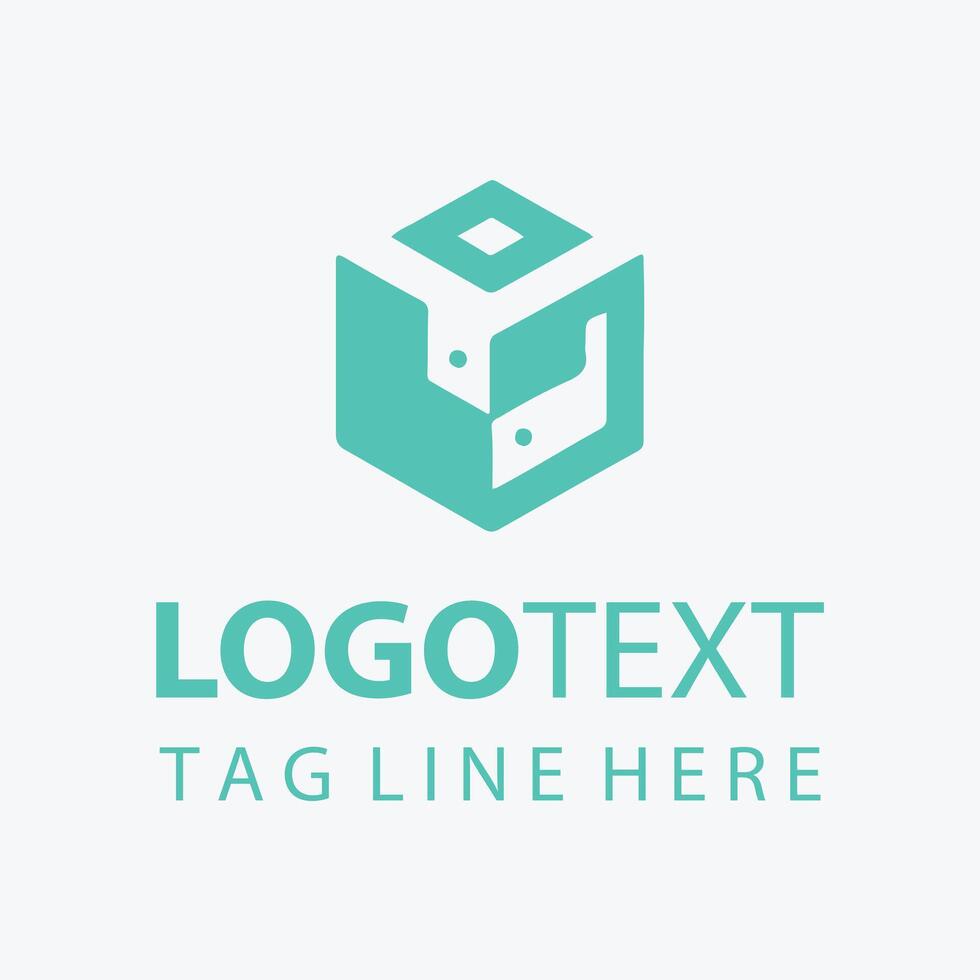 Cube Box Logo Design vector