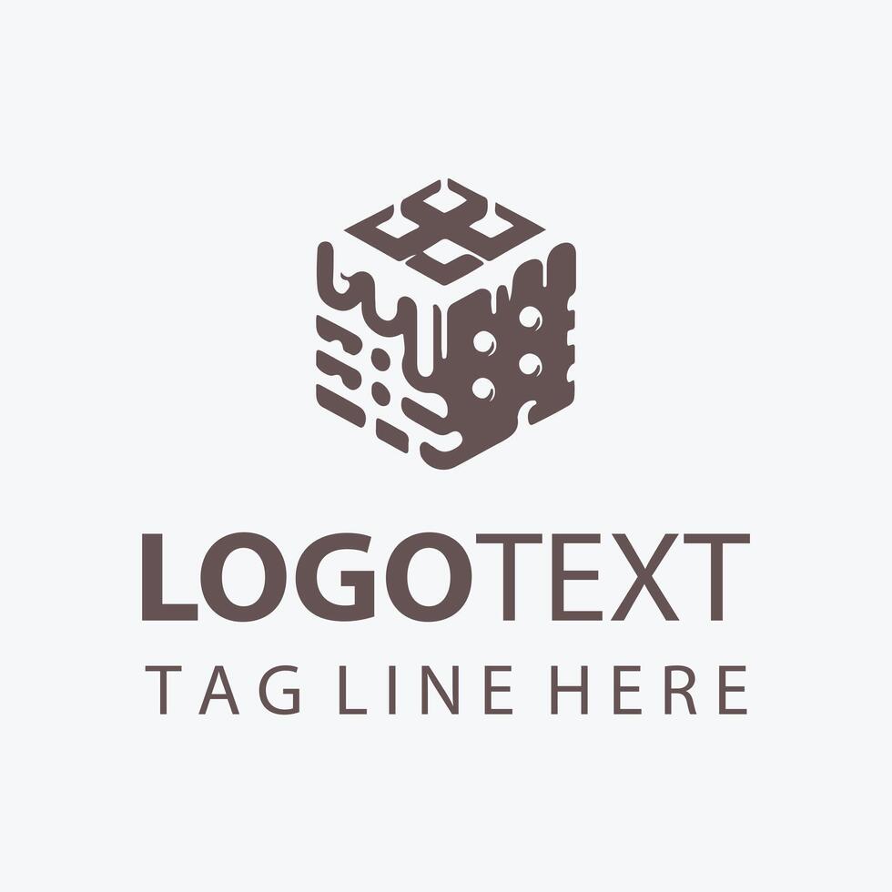 Icy Craft Cube Logo vector