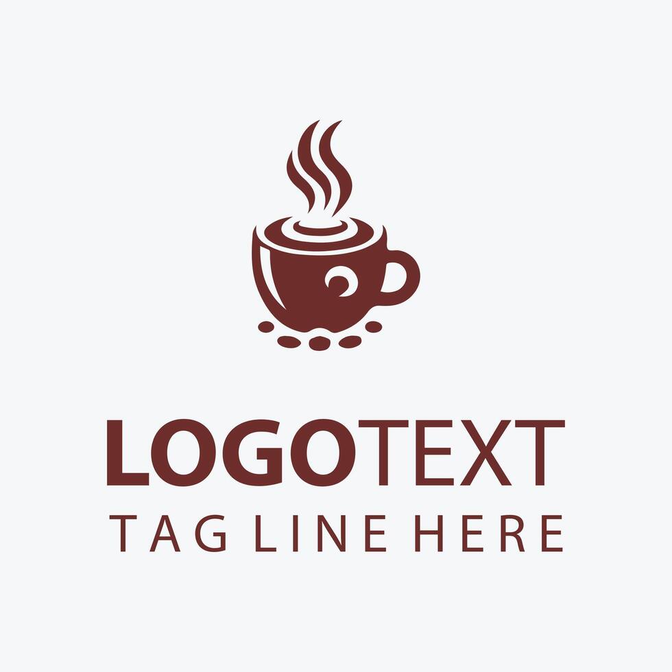 Bold Balanced coffe logo vector