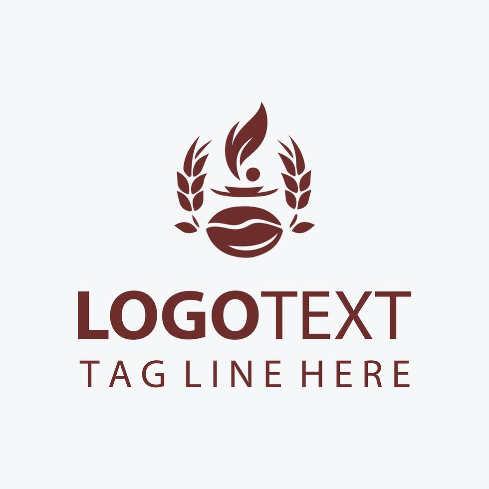 Bean Brewed coffe logo vector
