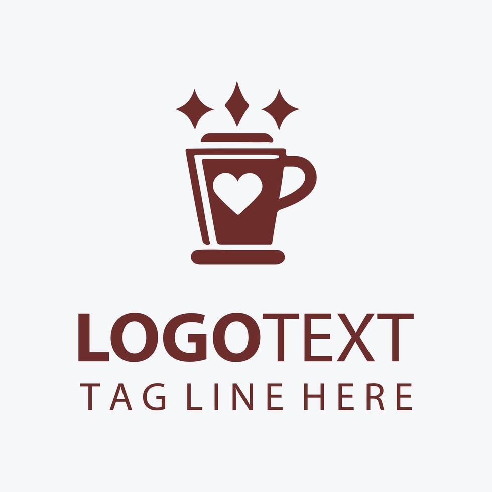 shining cup logo vector