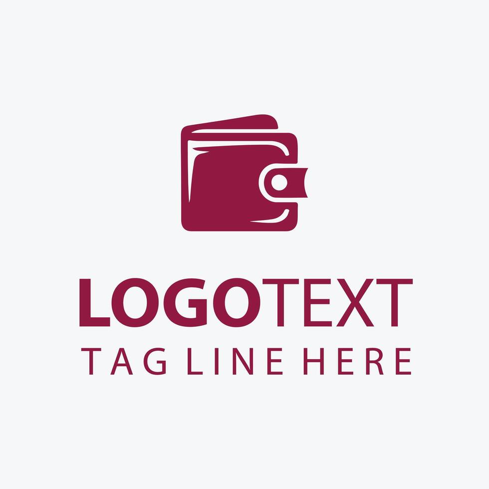 Pouch Link Wallet Money Logo vector