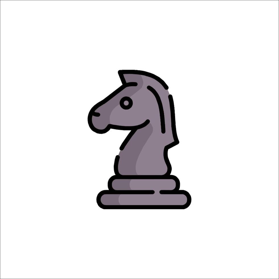 A chess piece icon on a white background vector