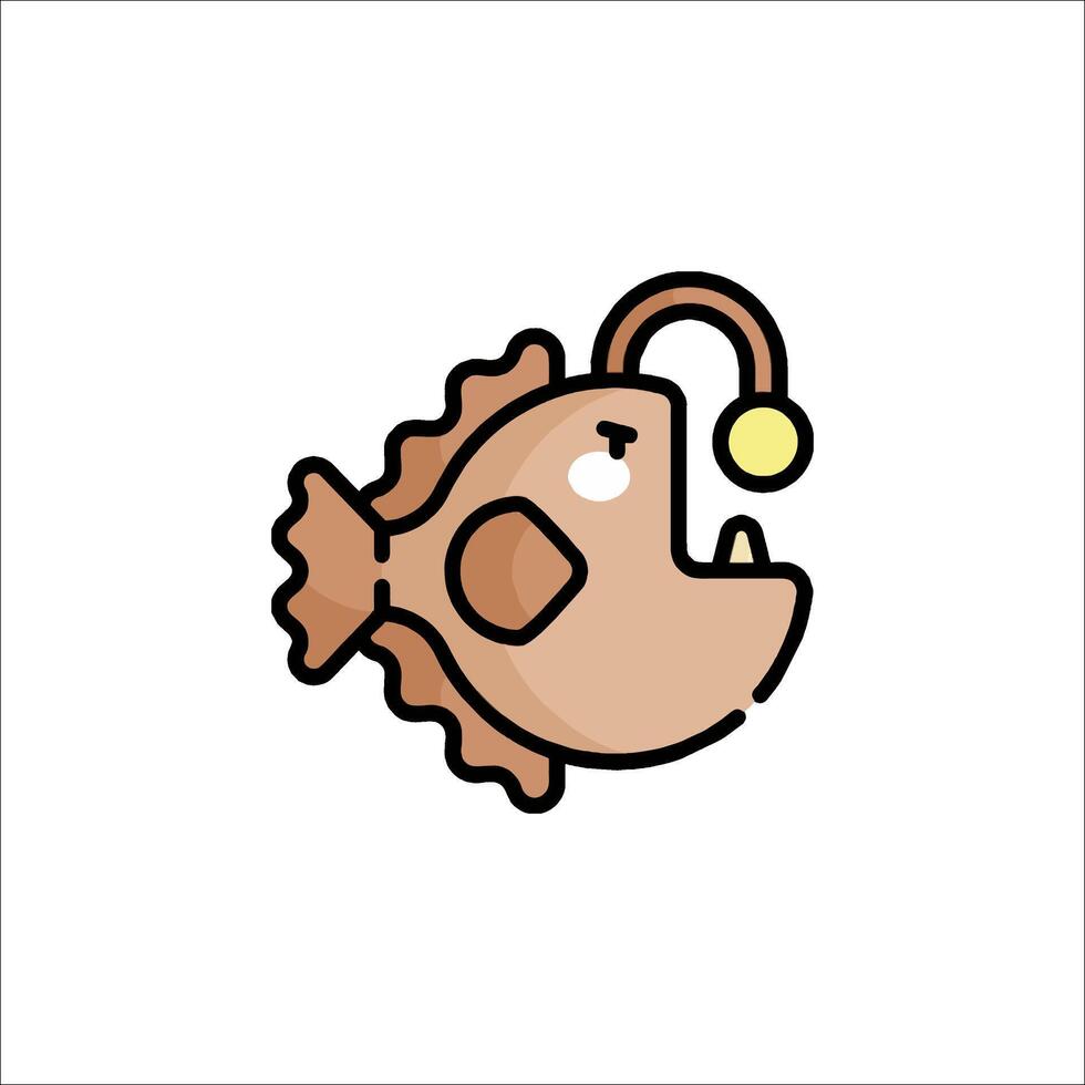 Fish icon illustration vector