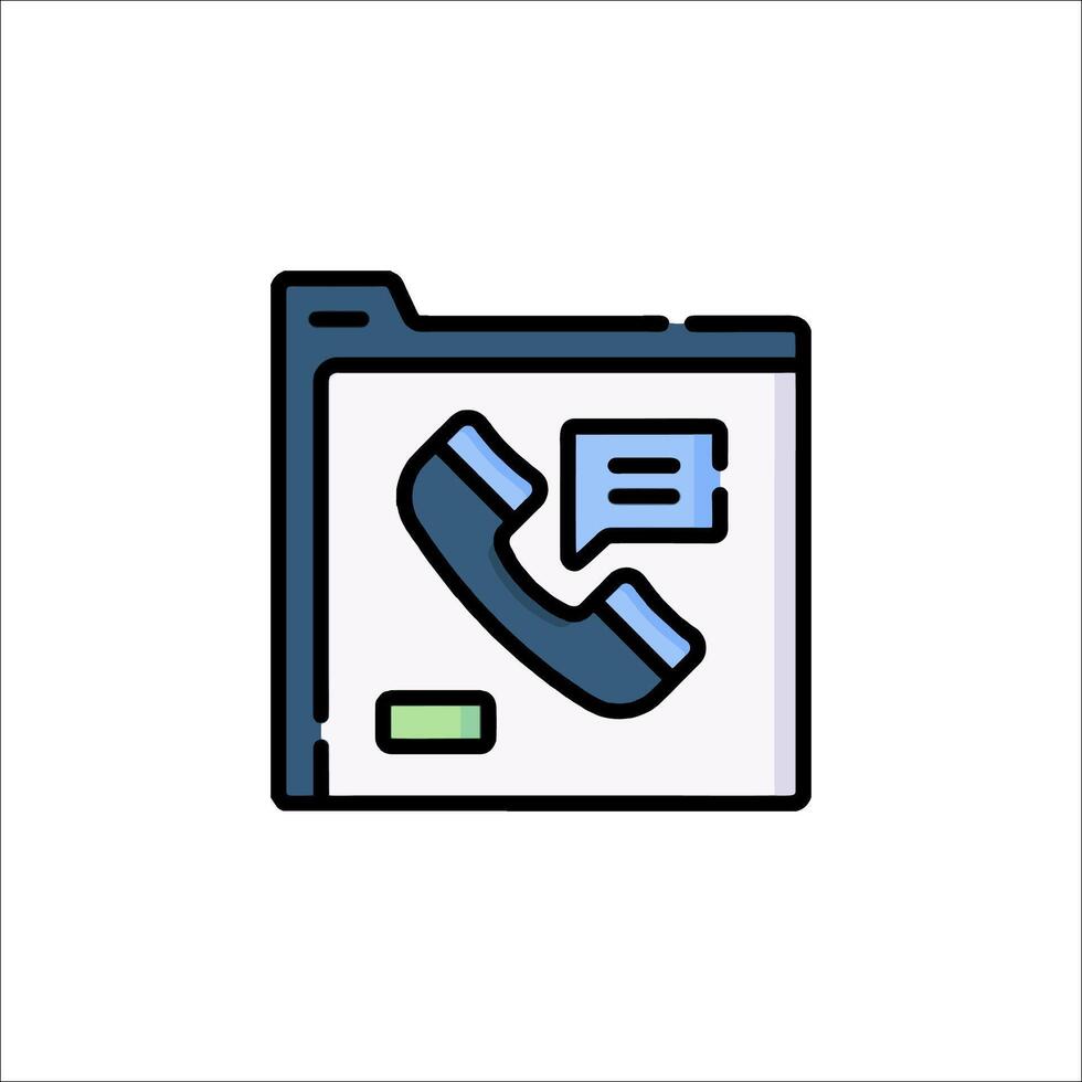 A phone icon on a white background vector