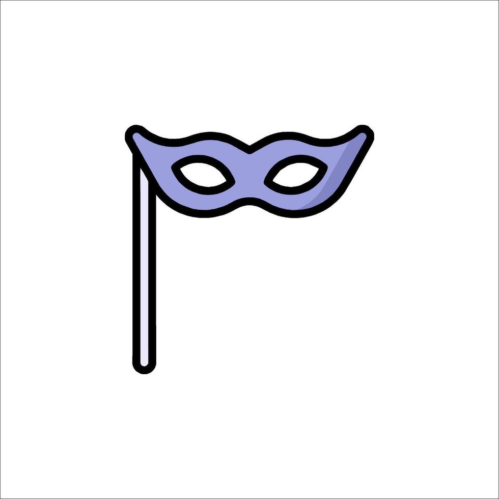 A purple mask icon on a white background vector