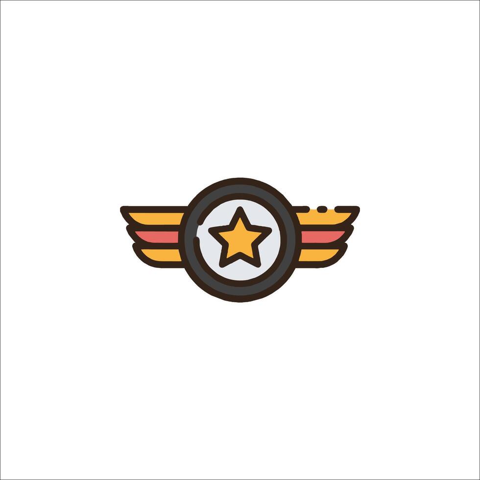 A star and wheel logo for a car dealership vector