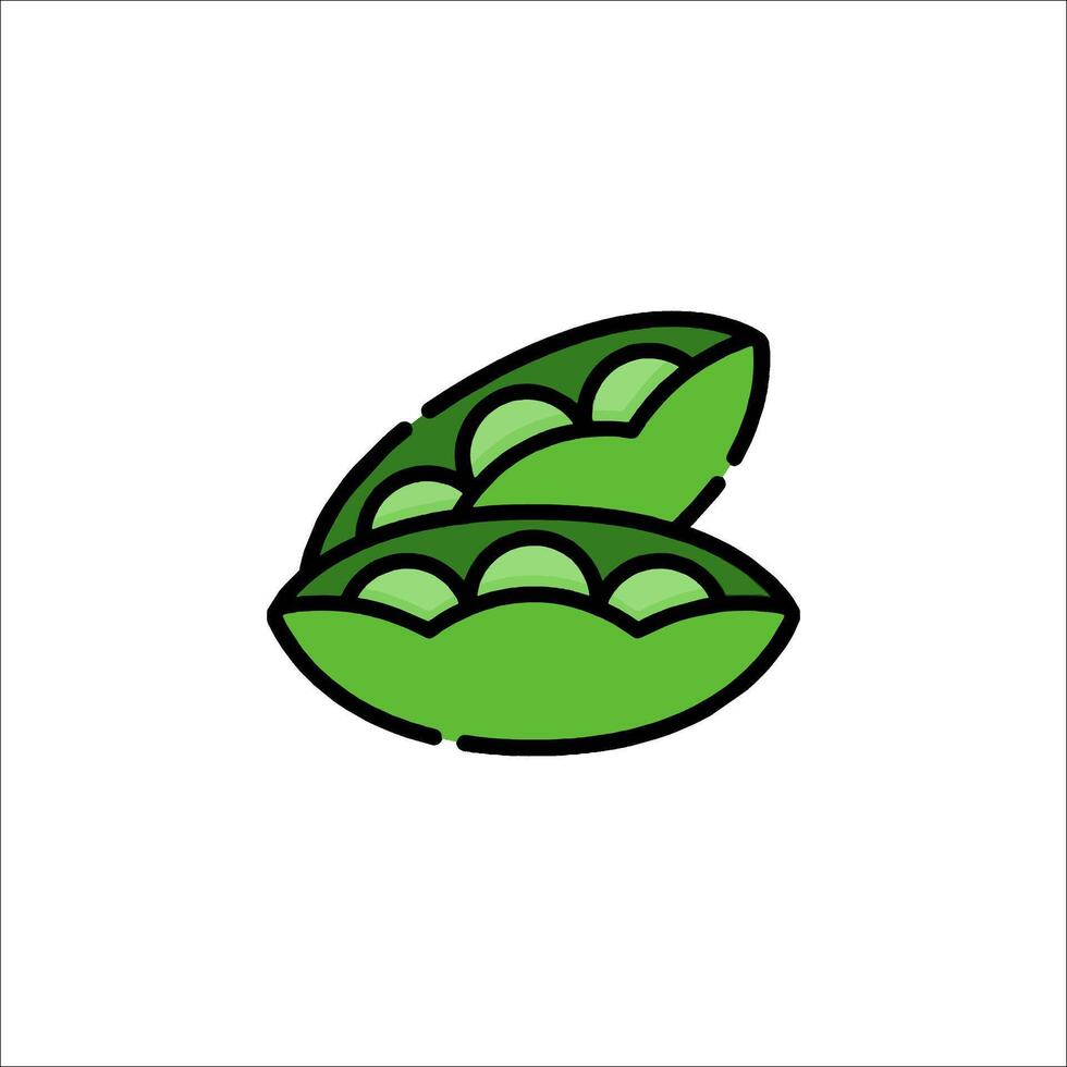Two peas in a pod icon vector