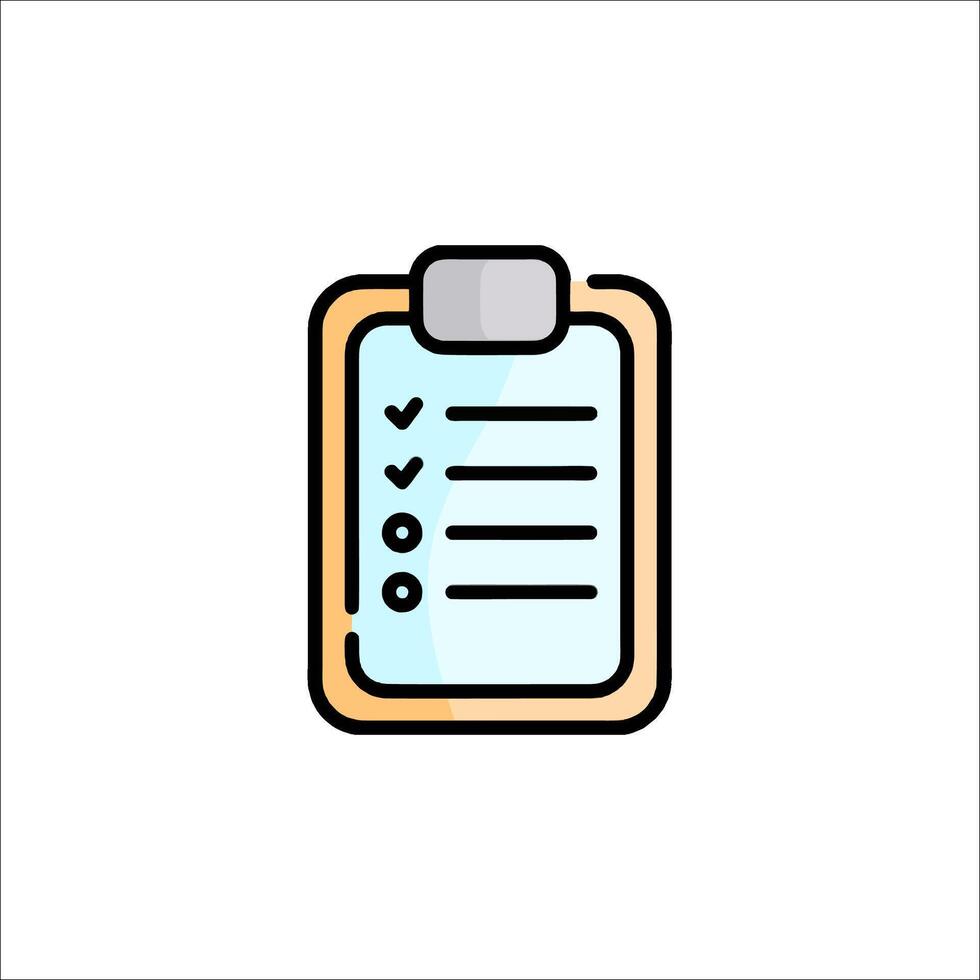 A clipboard with a check mark on it vector