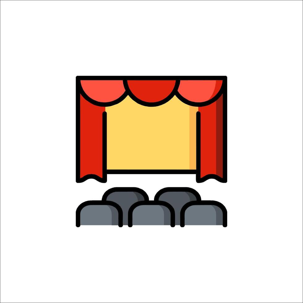 Theater icon illustration vector