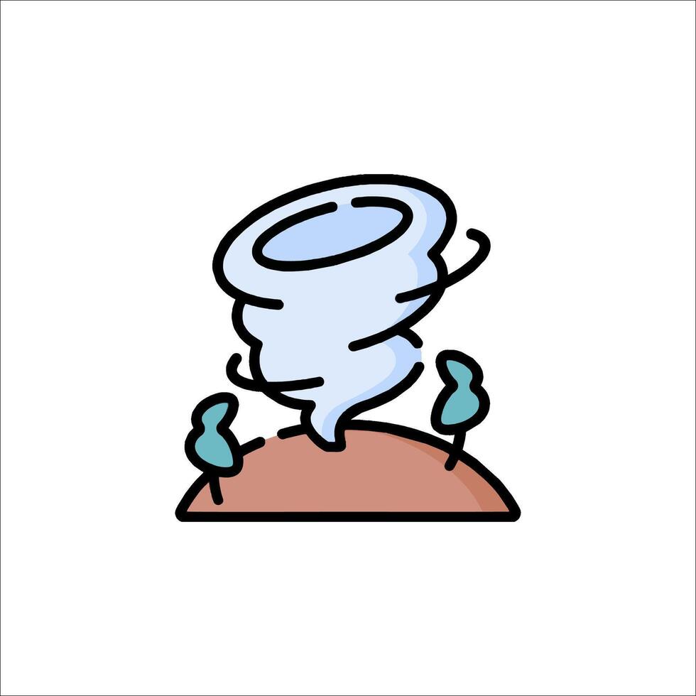 Tornado icon illustration vector