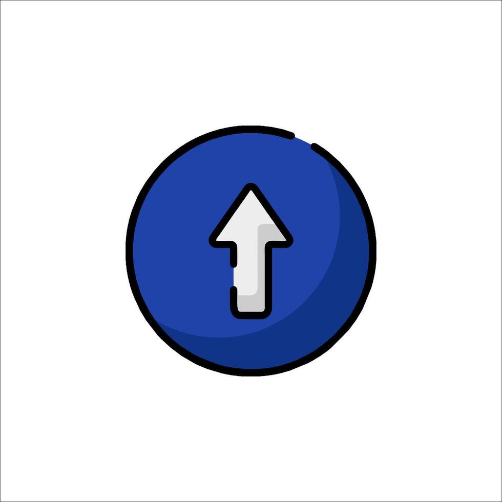 Up arrow icon vector