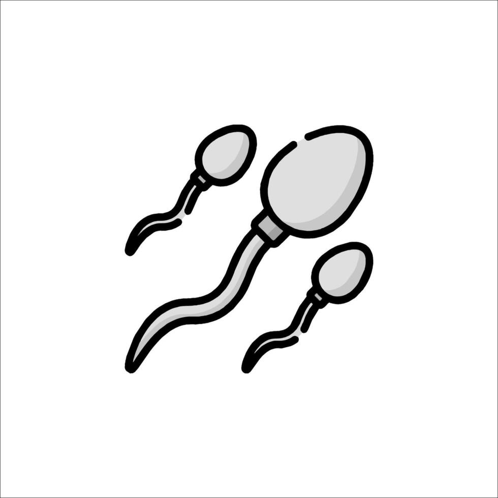 A black and white drawing of two eggs vector