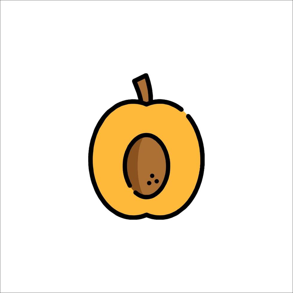 An apple icon with a hole in it vector
