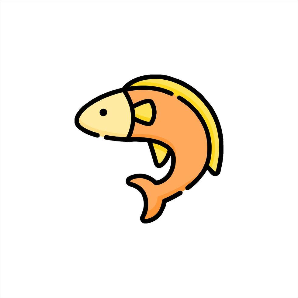 Fish icon illustration vector