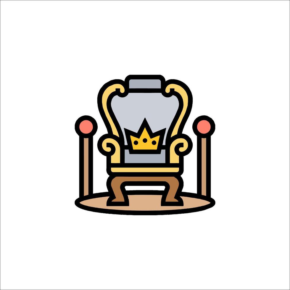 King of the castle icon illustration vector