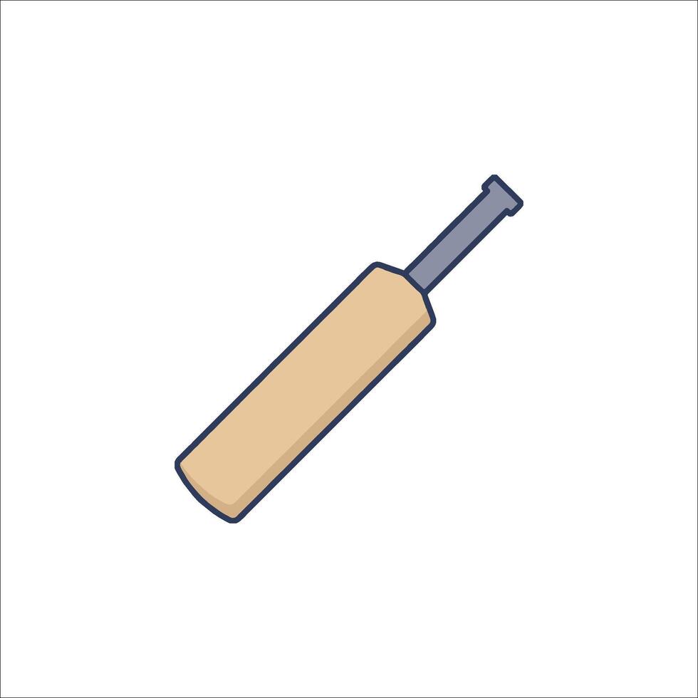 A cricket bat icon on a white background vector