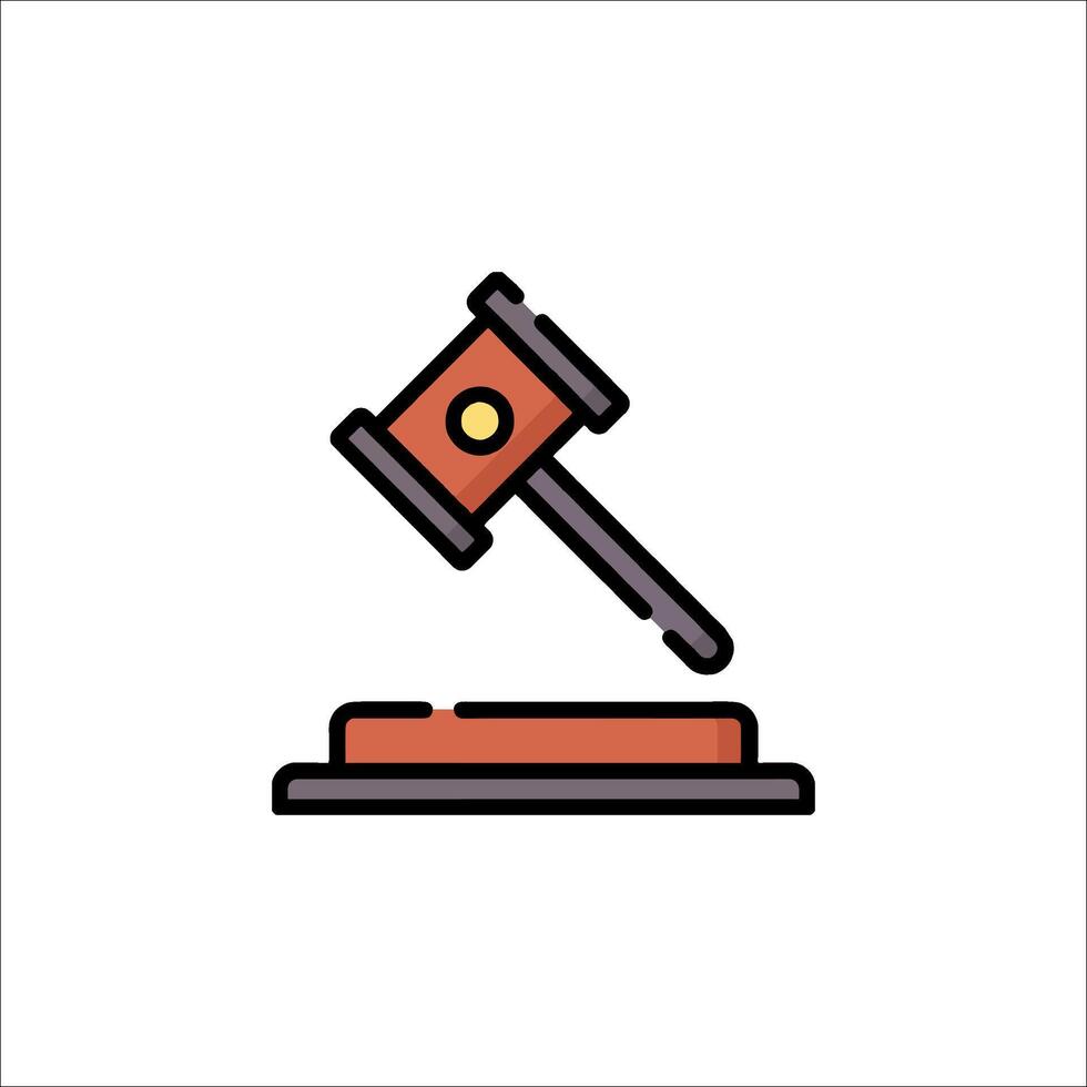 A gavel icon on a white background vector