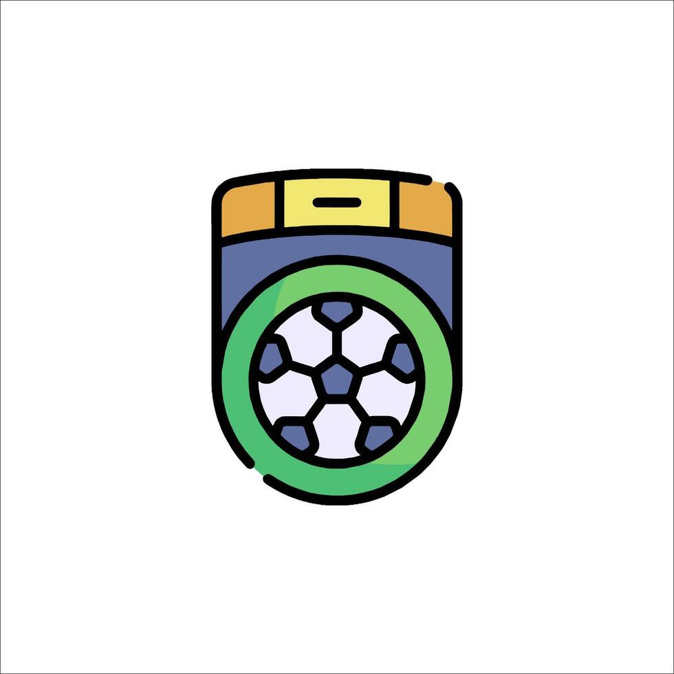 A soccer ball in a soccer ball logo vector