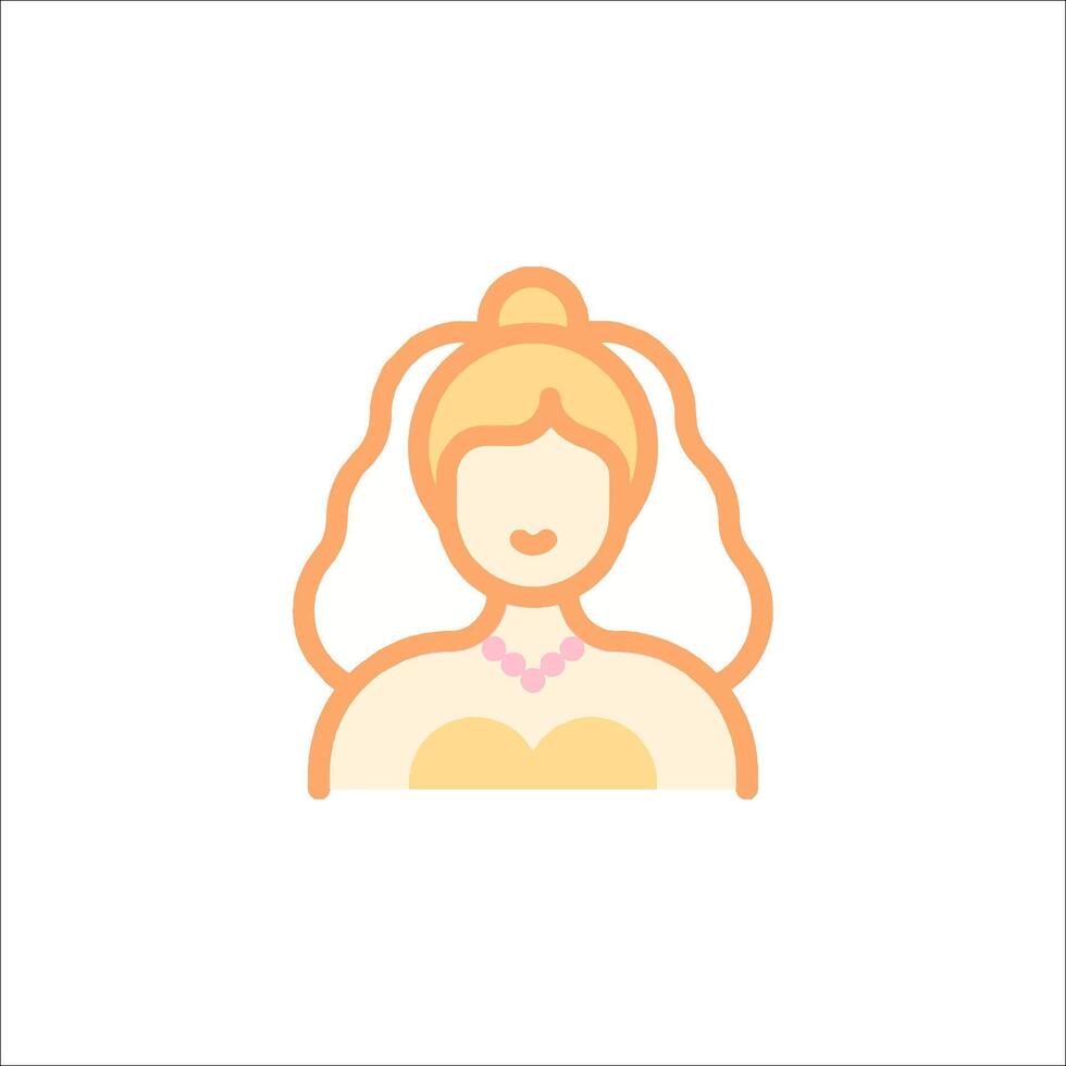 Bride icon illustration vector