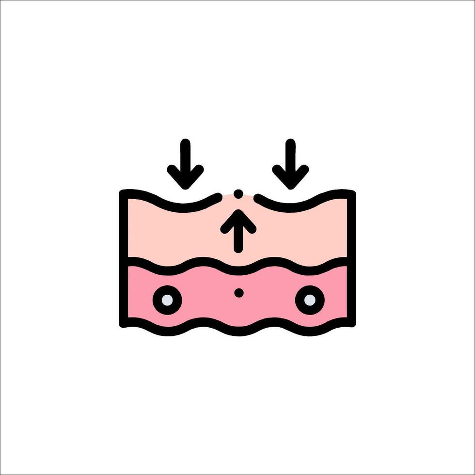 Skin care icon, skin care concept illustration vector