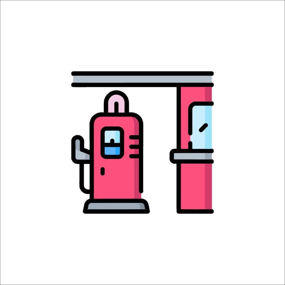 A gas pump icon on a white background vector