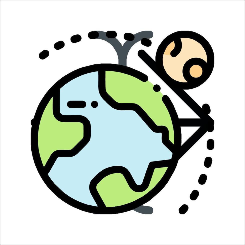 A cartoon man is holding a globe and pointing to it vector
