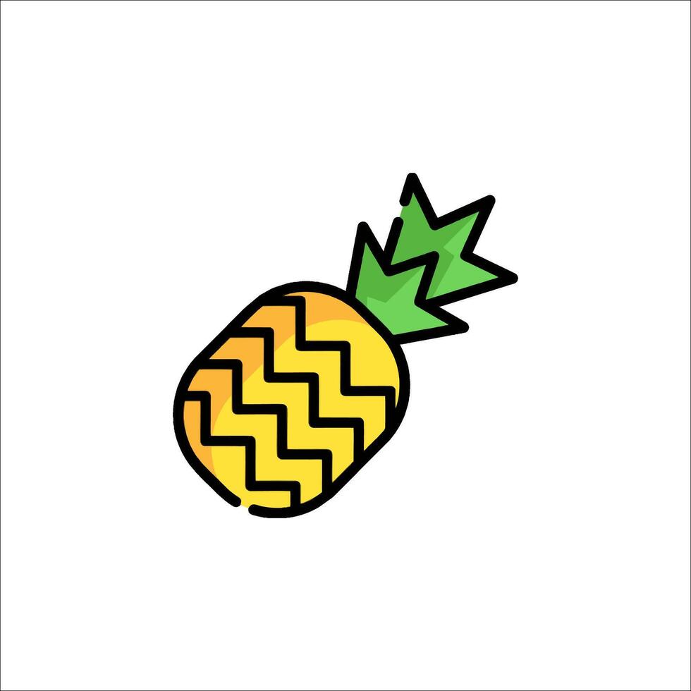 A pineapple icon on a white background vector
